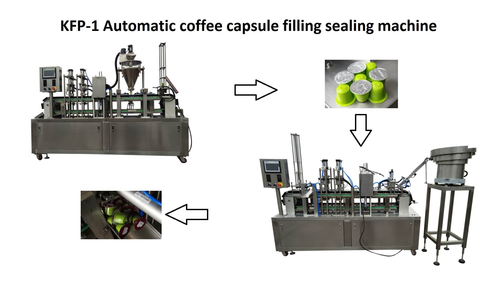 2019-1-10,two kfp-1 high speed automatic coffee capsules filling sealing machine